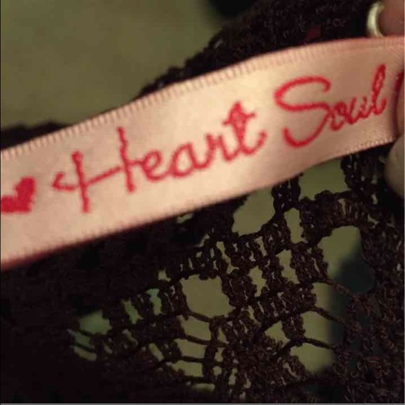 Brown lace coverup ties in the front - Picture 3 of 3