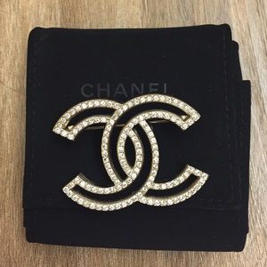 Chanel Brooch with crystals