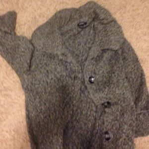 Alfani tweed look car coat sweater