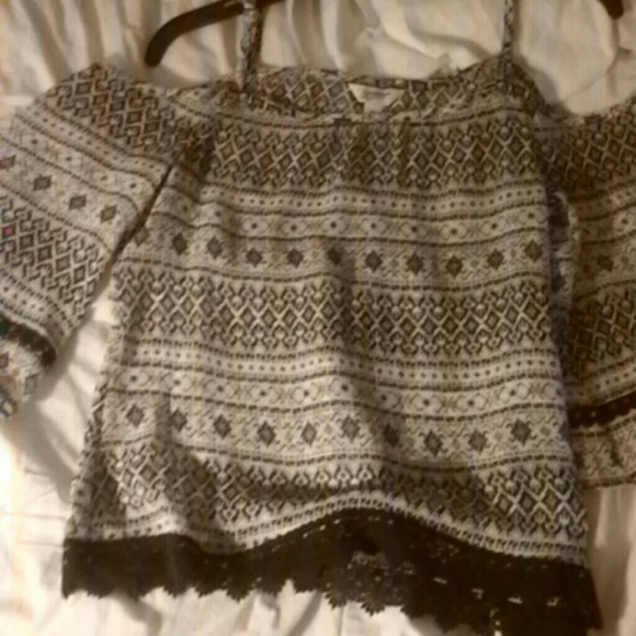 Shoulder out blouse