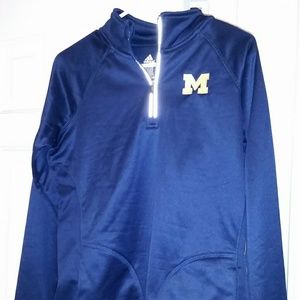 Women's University  of Michigan 1/4 Zip Jacket