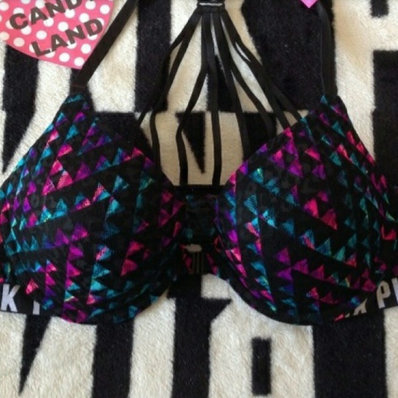 pinkVS razor back bra NWOT