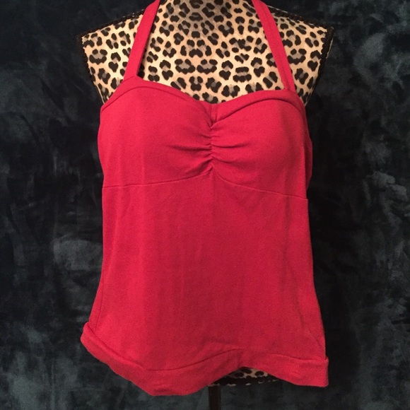 Red Halter Top