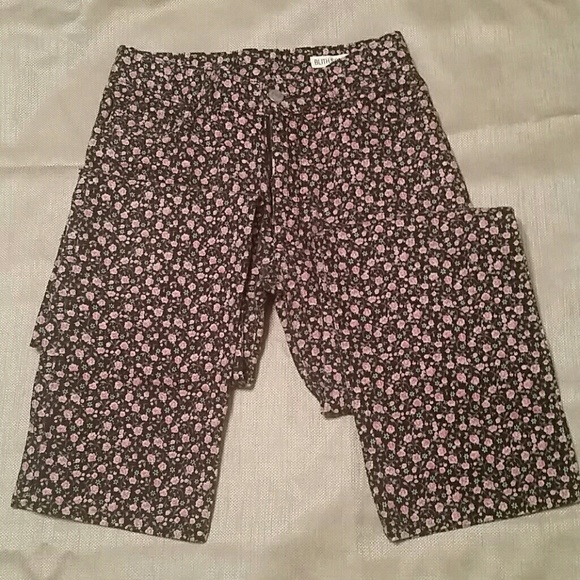 Floral jeans