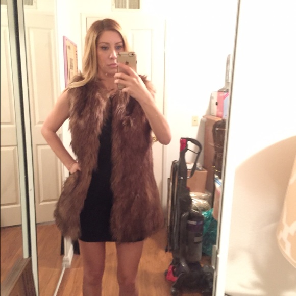 Faux fur vest