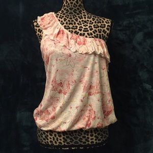 One shoulder blouse