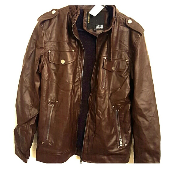 Mens lather jacket
