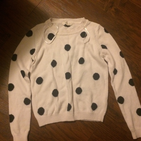 polka dot sweater