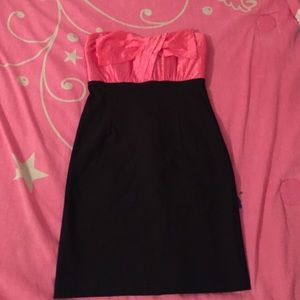 Pink & black dress 👗