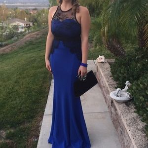 Super cute black and blue dress