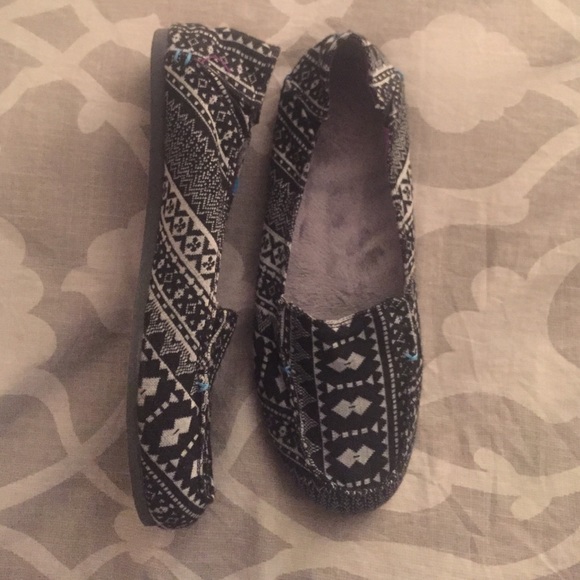 Slip on canvas flats