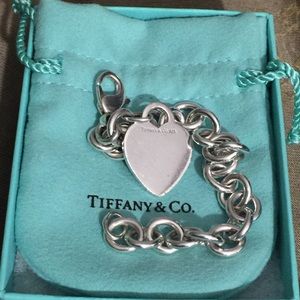 Tiffany & Co heart tag charm bracelet.