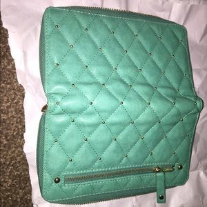 Green and gold wallet