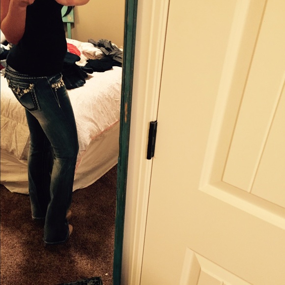 Miss me 27/34 flare bottom Jean - Picture 2 of 4