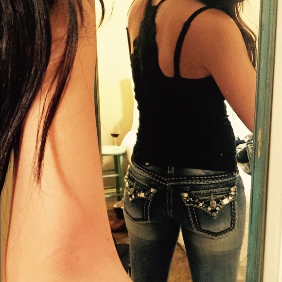 Miss me 27/34 flare bottom Jean - Picture 3 of 4