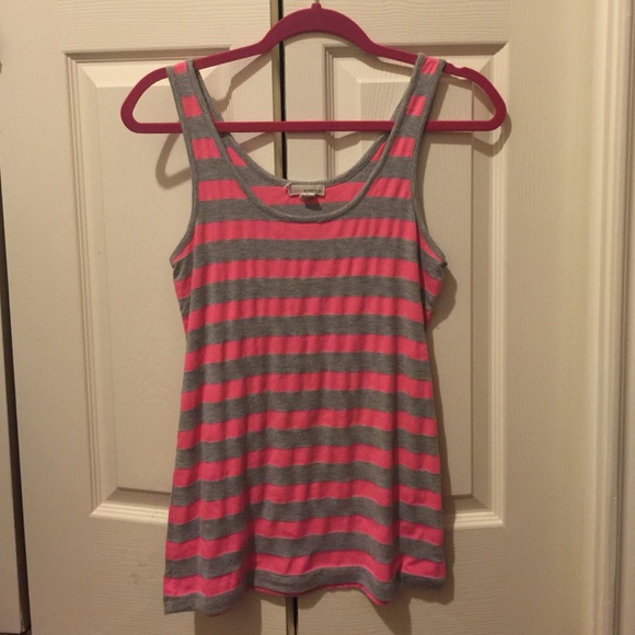 Pink & Gray tank top
