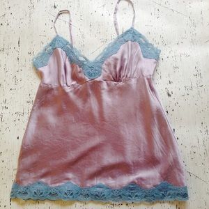 Violet Silk Slip Camisole