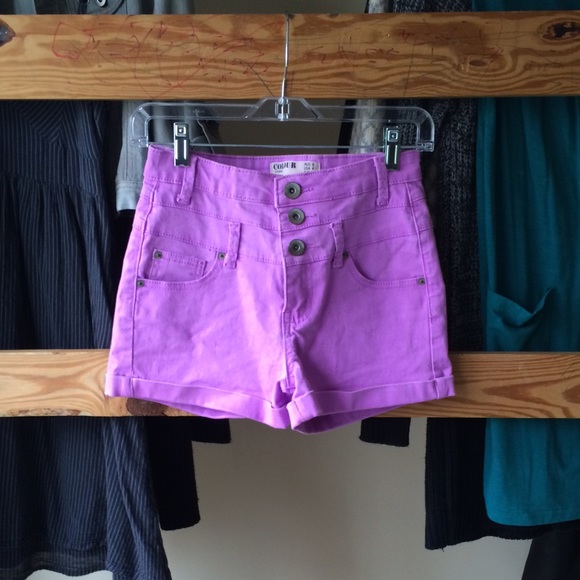 Light Purple High Waisted Shorts