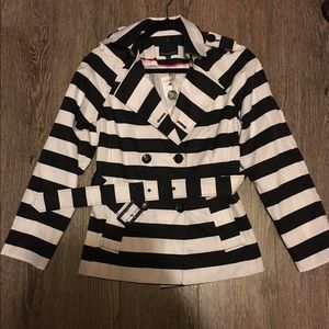 Black and White Striped Jacket