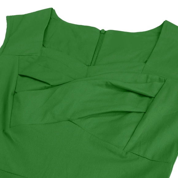 Green 50's vintage dress - Picture 2 of 3