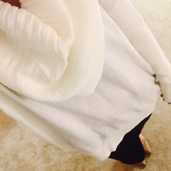 cream cowl neck sweater - Picture 3 of 3