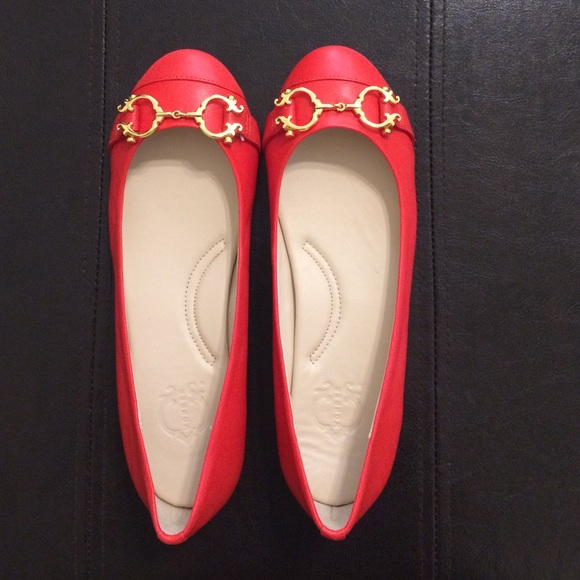 C Wonder red ballet flats