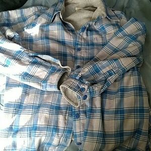 L.L. Bean Large Blue Plaid