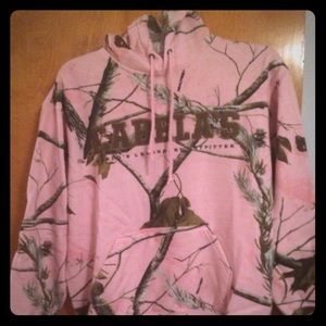Womens Cabelas pink camo hoodie