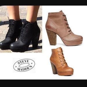 Black Steve Madden raspy boot new with box
