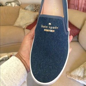 😍Beautiful Kate Spade Sylus denim slip-on sneaker