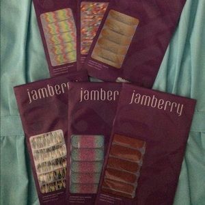 Lot of 6 Jamberry nail wraps