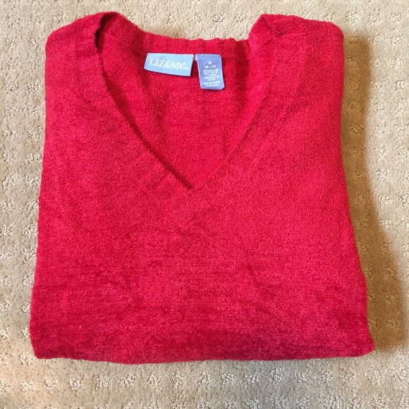 Soft red sweater