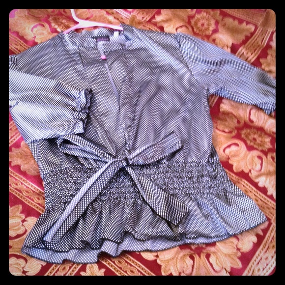 Black & White Polka Dot Blouse