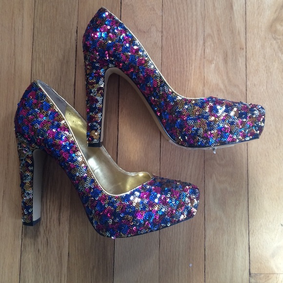 Nine West Sequin Pumps