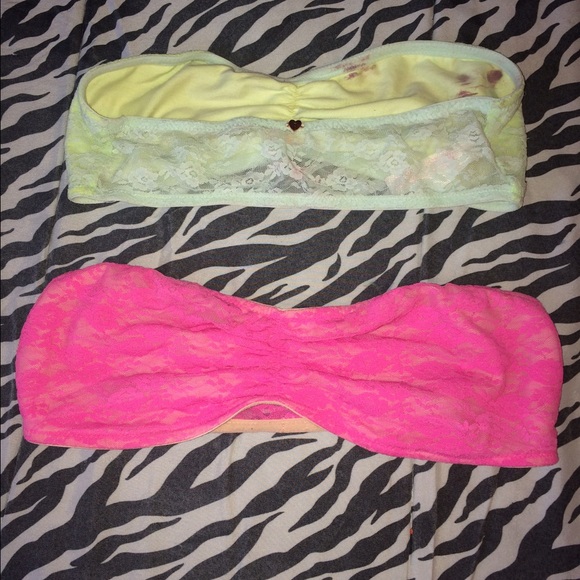 Pink bras