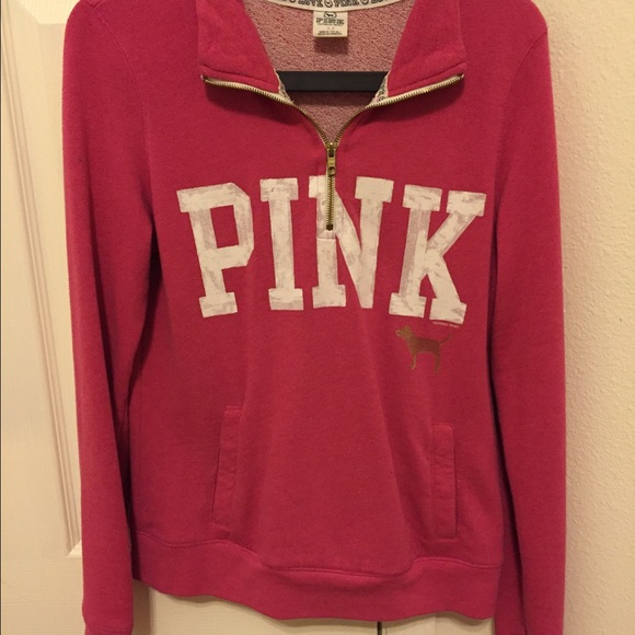 PINK VS quarter zip