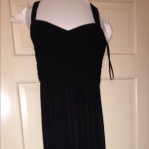 Long black evening gown- worn once- had dryclean