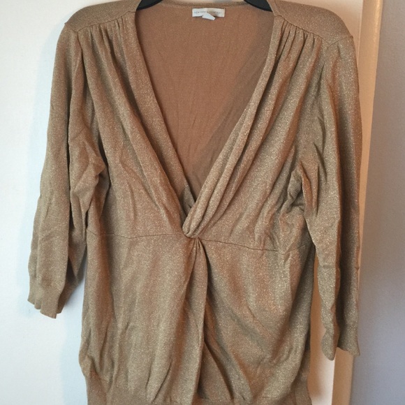 Pretty metallic holiday sweater, size XL.