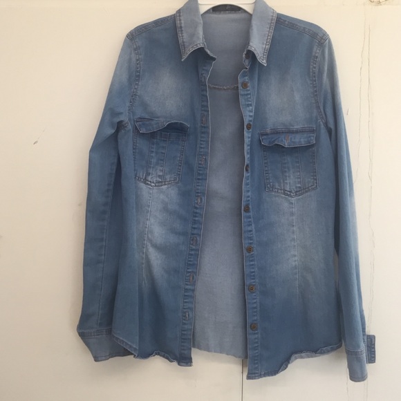 Denim long sleeve shirt