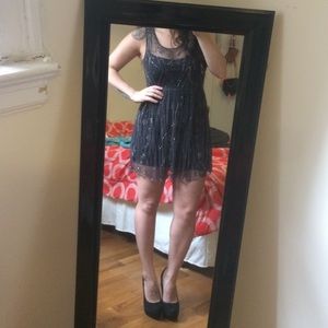 Free People Sheer Beaded Dress