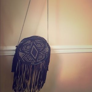 Free people leather cross body bag