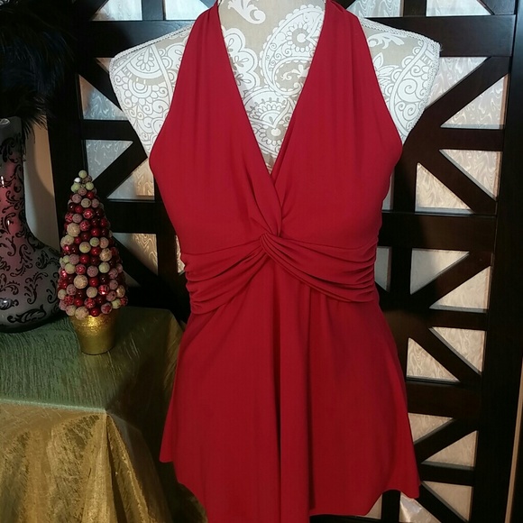 Body Central Tops - Holiday Red Top