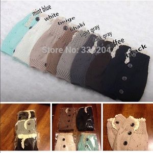 6 pairs of boot cuffs!! Brand new in wrapper!