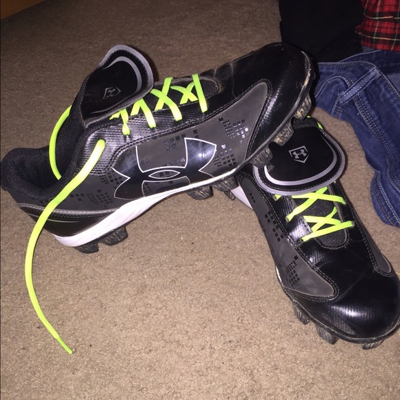 Under Armor softball cleats.