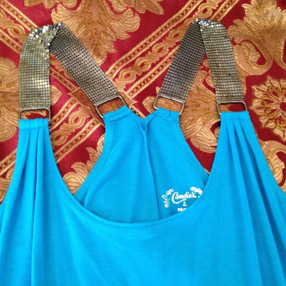 Blue tunic tank