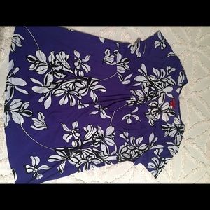 Sheer pleated front top