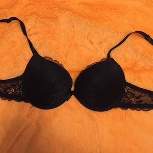 Sexy black push up bra 34b