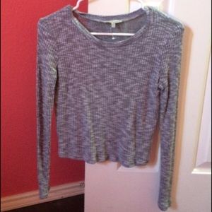 Grey long sleeve top