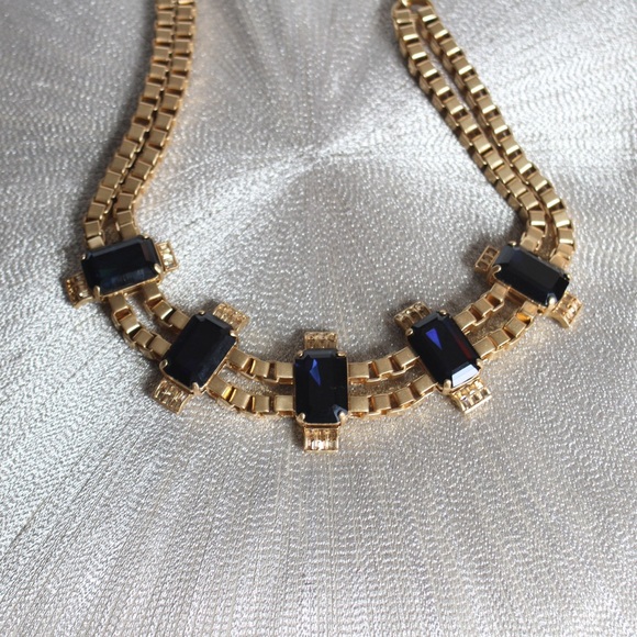J. Crew necklace with blue stones