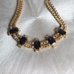 J. Crew necklace with blue stones